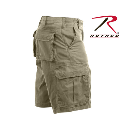 Vintage Solid Paratrooper Cargo Shorts