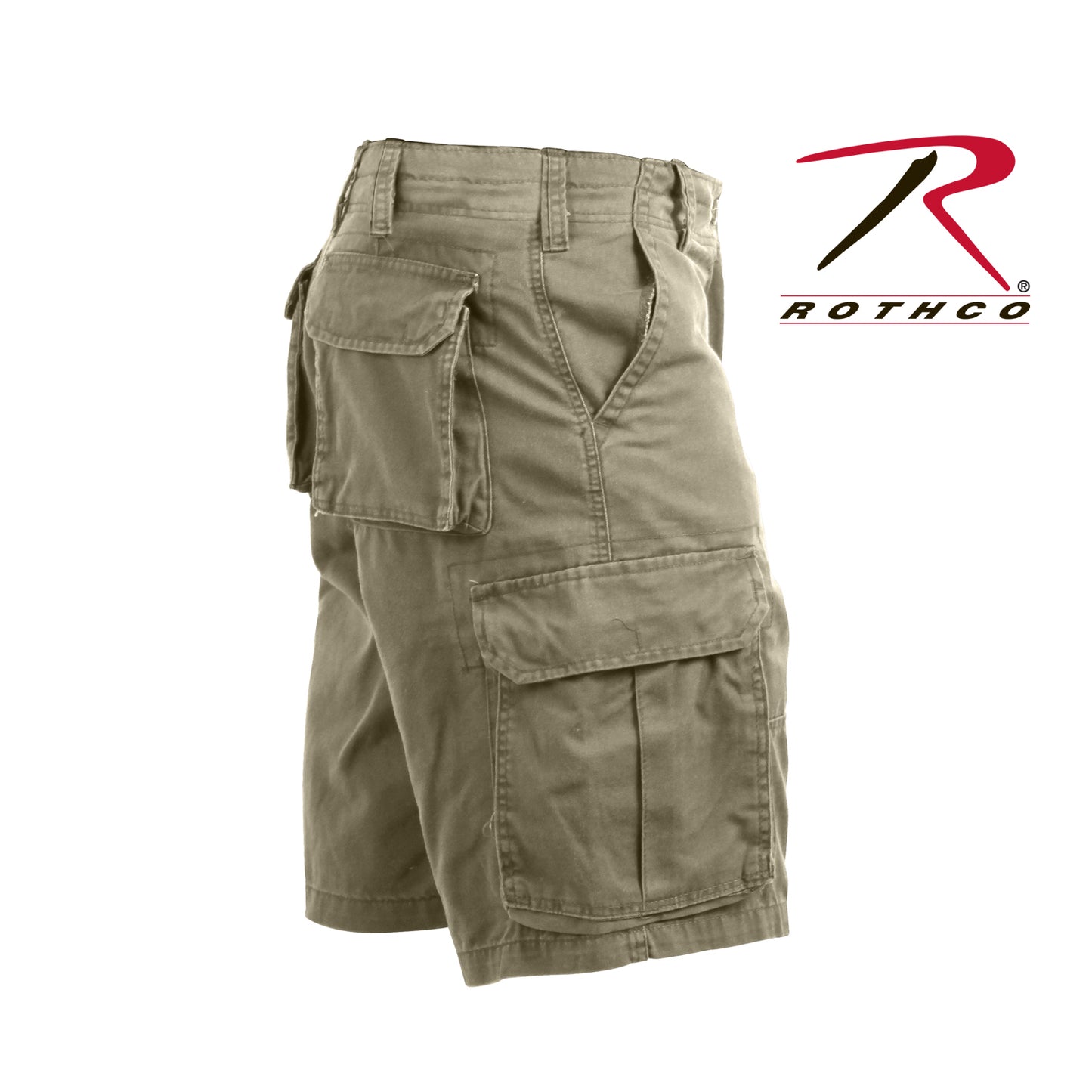 Vintage Solid Paratrooper Cargo Shorts