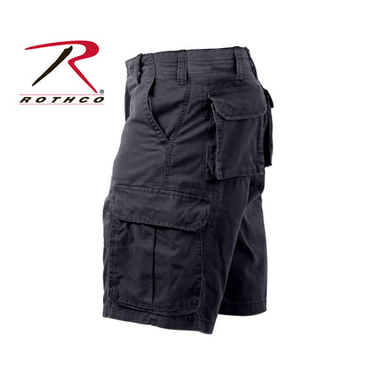 Vintage Solid Paratrooper Cargo Shorts