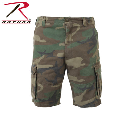 Vintage Camo Paratrooper Cargo Shorts