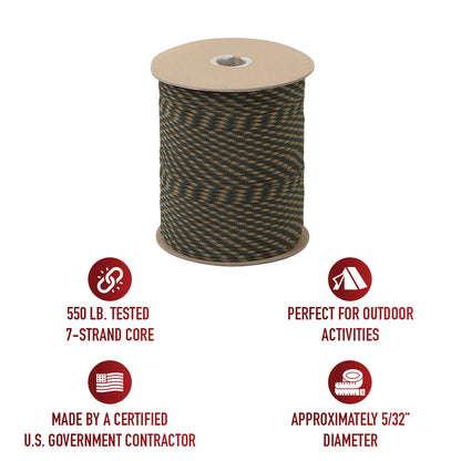 Nylon Paracord 550lb 1000 Foot Spool