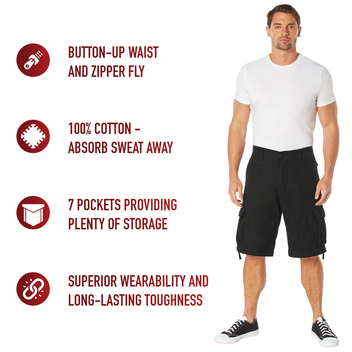 Vintage Utility Cargo Shorts