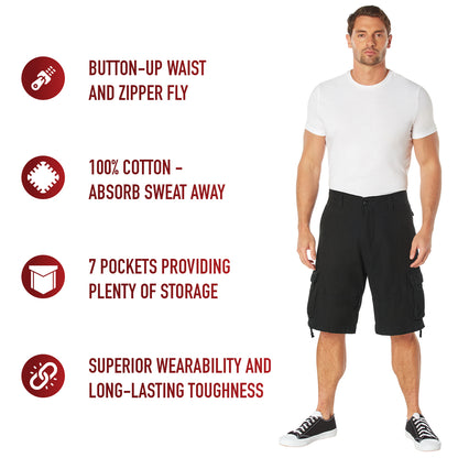 Vintage Utility Cargo Shorts