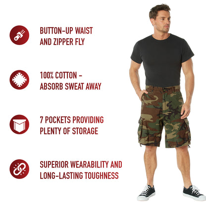 Vintage Utility Cargo Shorts