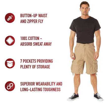 Vintage Utility Cargo Shorts