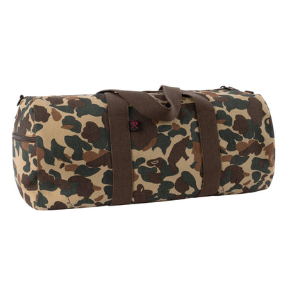 Rothco X Bear Archery Fred Bear Camo Canvas Shoulder Duffle Bag - Tactical Choice Plus