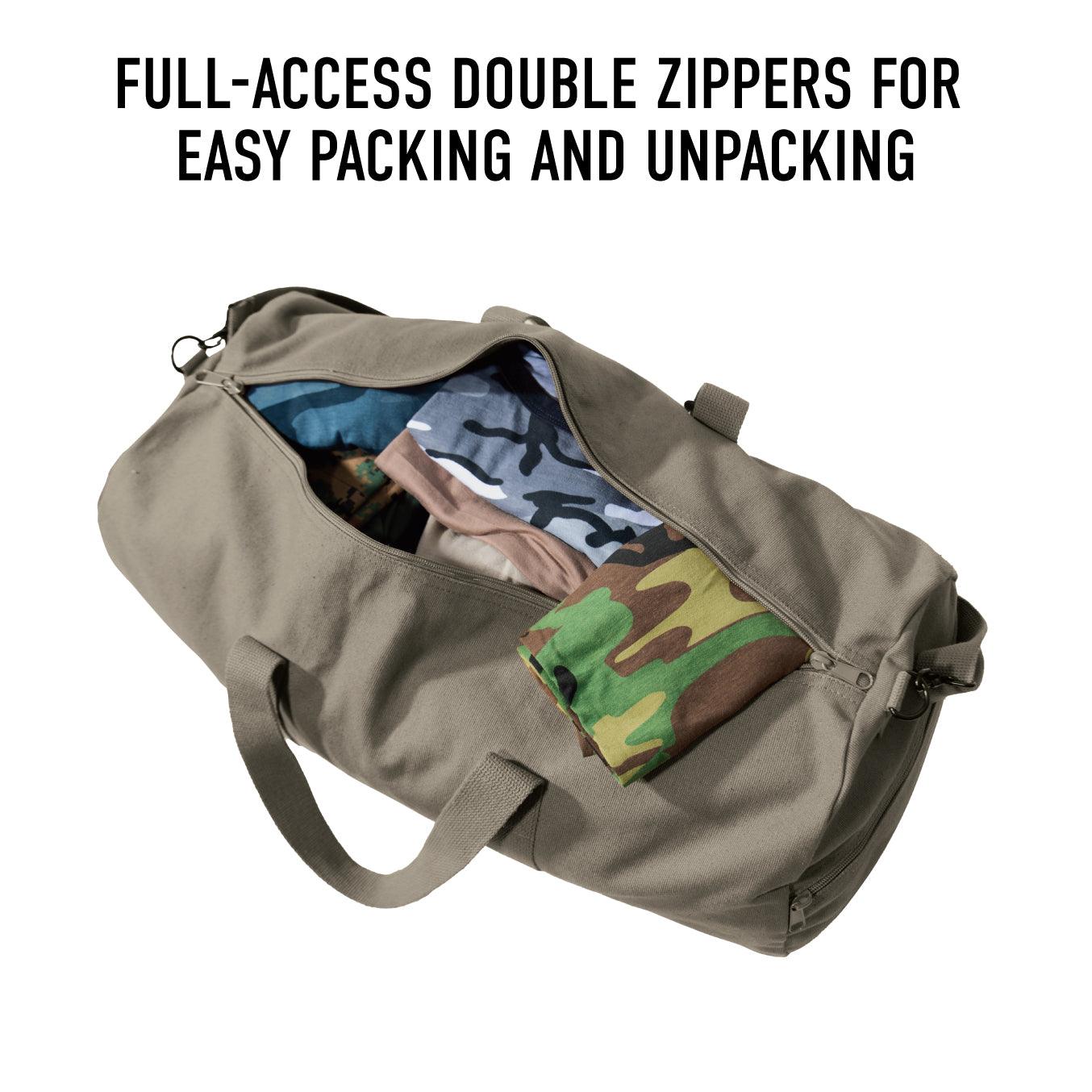 Midnight Camo Canvas Shoulder Duffle Bag - Tactical Choice Plus