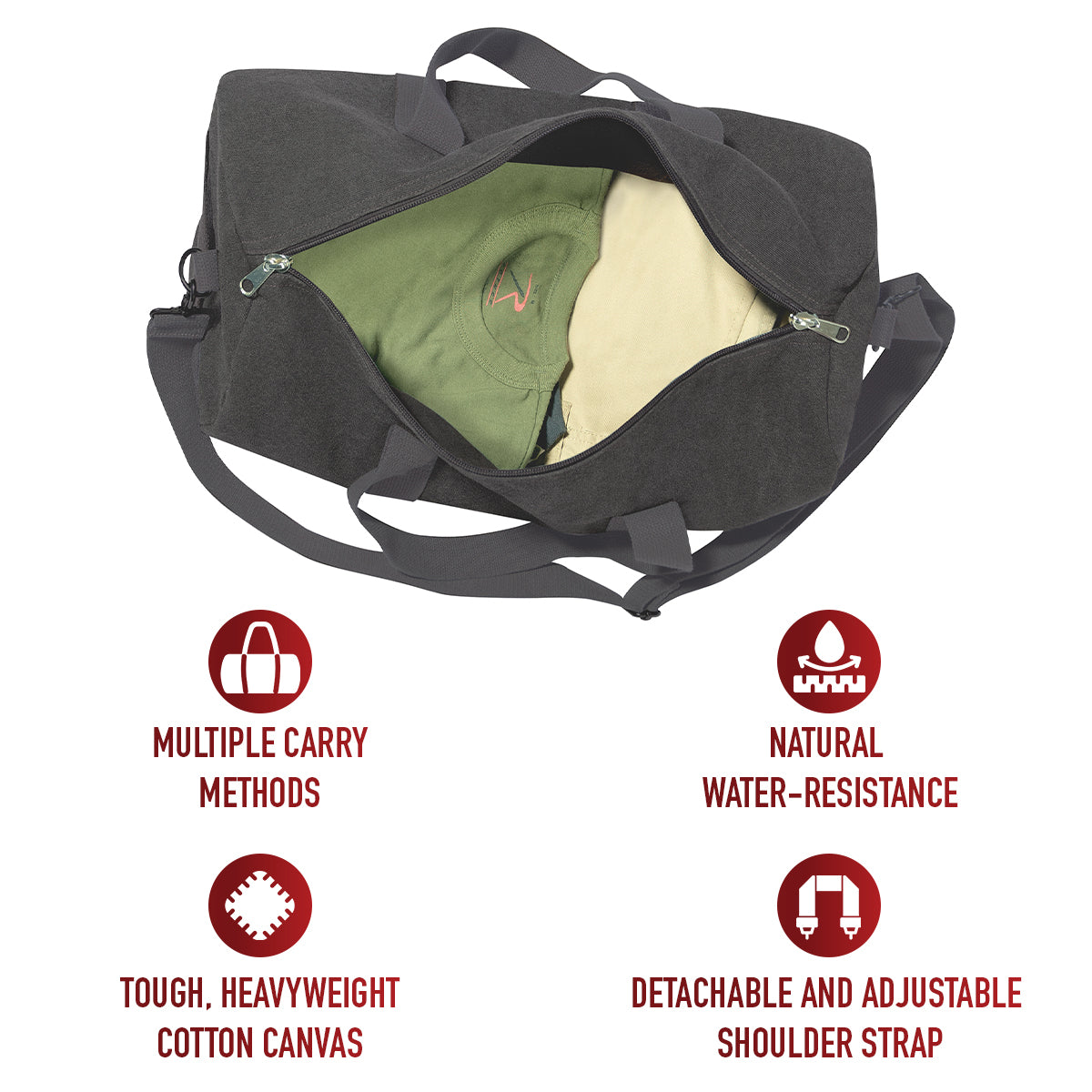 Canvas Shoulder Duffle Bag