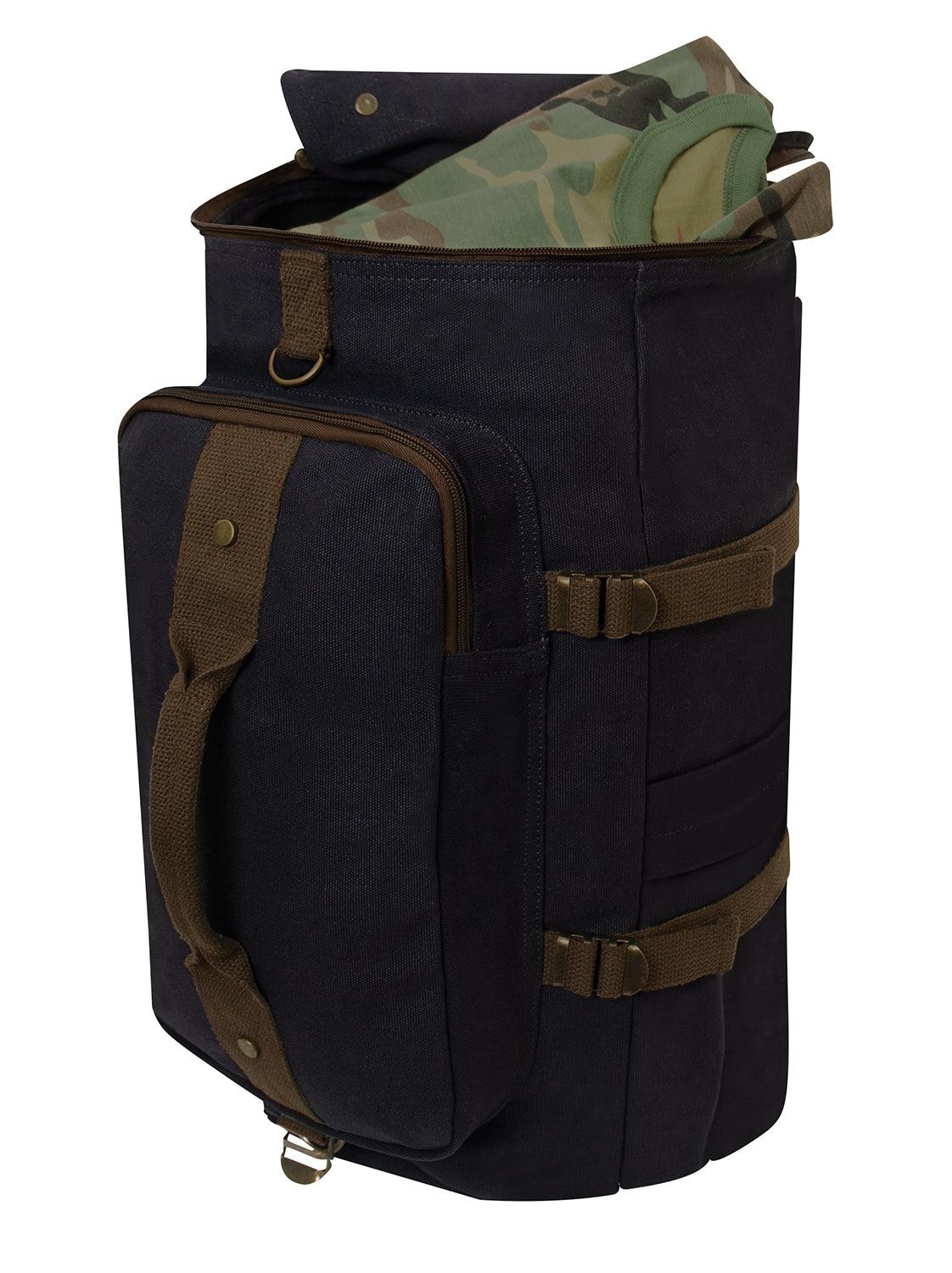 Convertible Canvas Duffle / Backpack - 19 Inches - Tactical Choice Plus