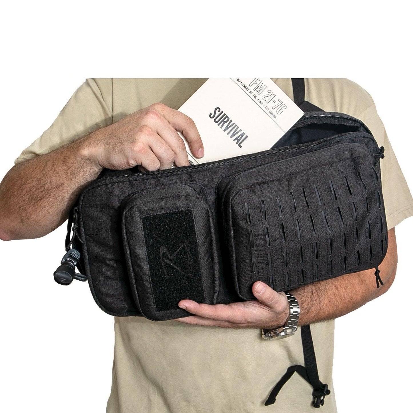Tactical Single Sling Pack With Laser Cut MOLLE - Tactical Choice Plus