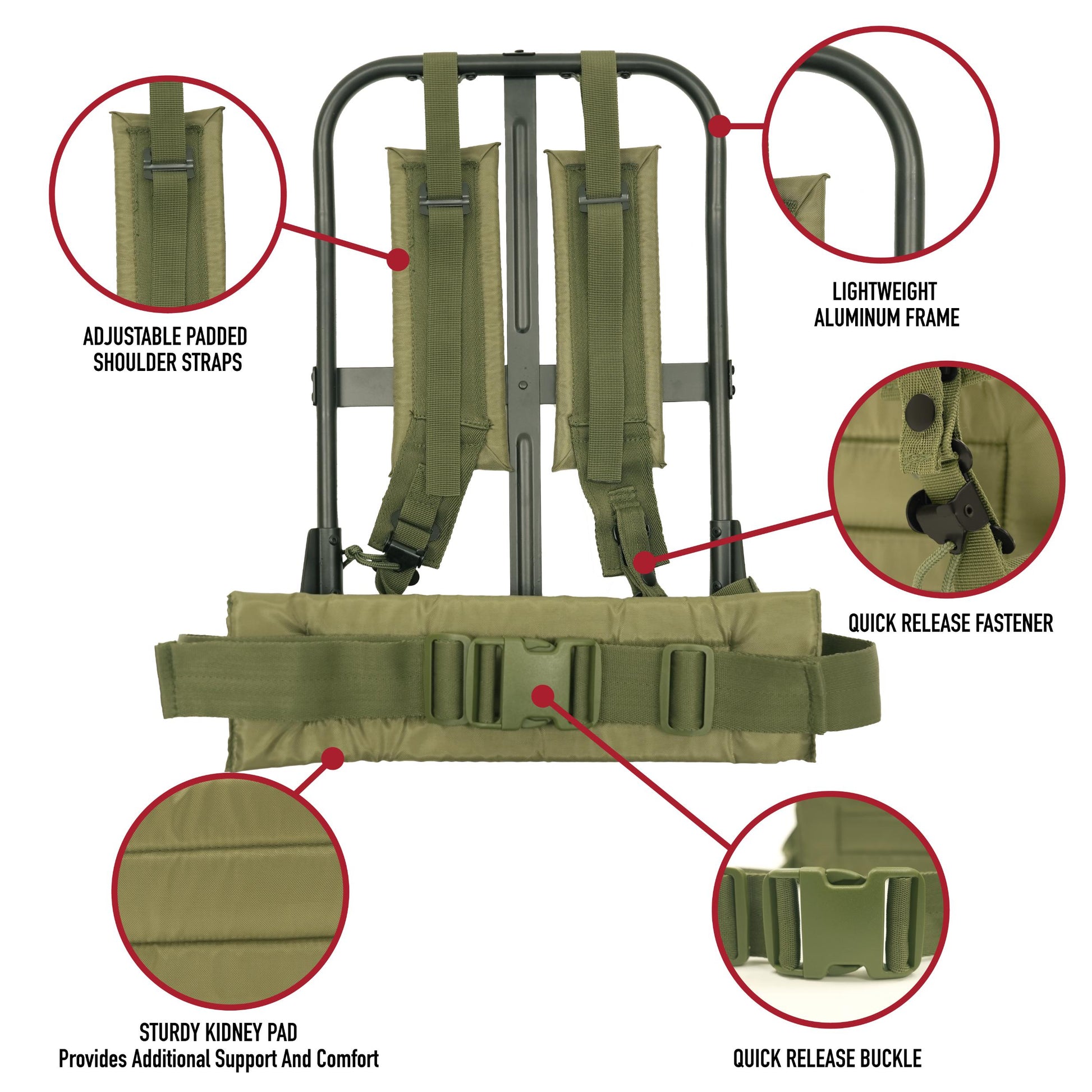 Rothco Alice Pack Frame with Attachments - Tactical Choice Plus