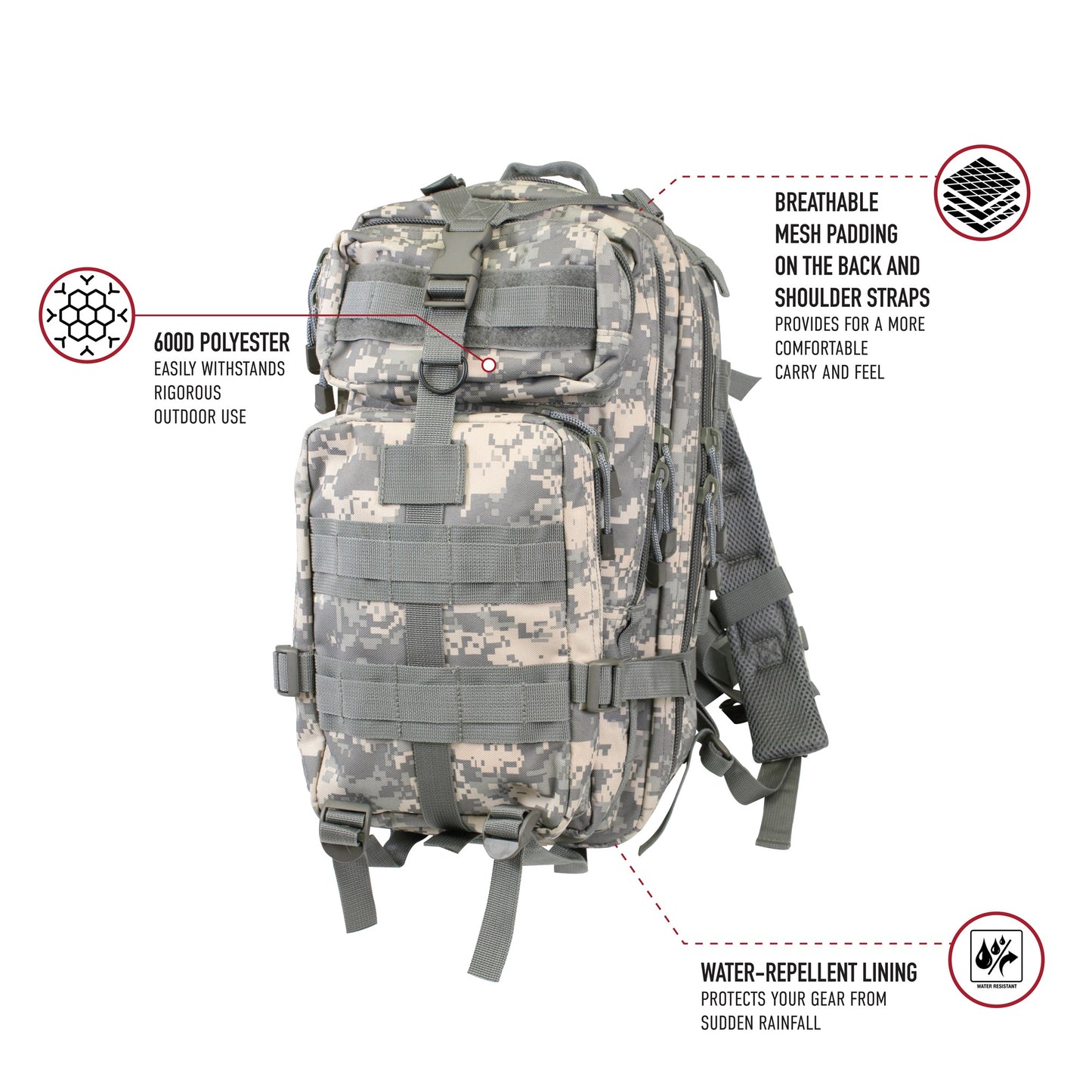 Camo Medium Transport Pack