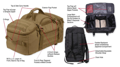 3-In-1 Convertible Mission Bag - Tactical Choice Plus
