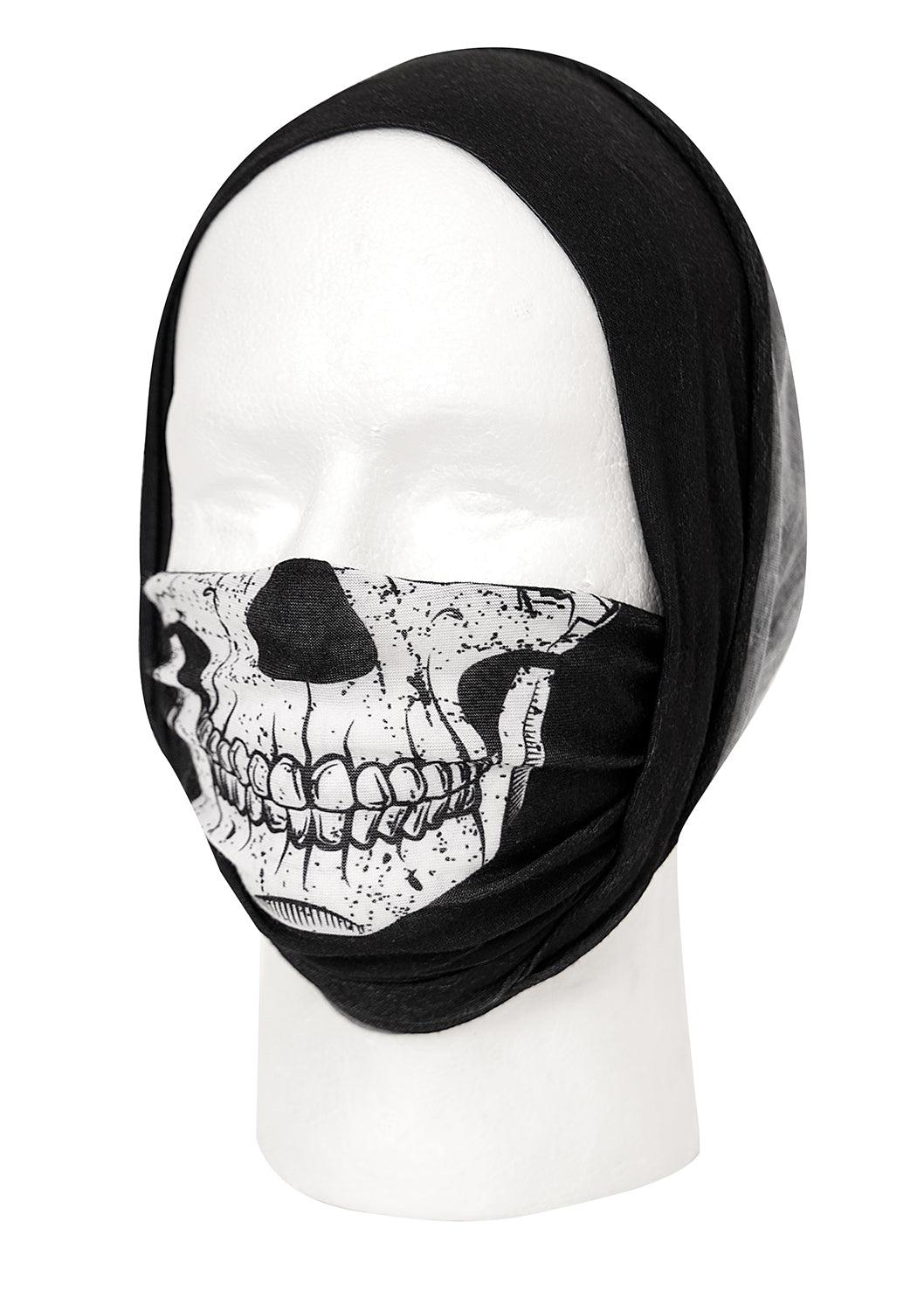 Rothco Multi-Use Neck Gaiter and Face Covering Tactical Wrap - Skull Print - Tactical Choice Plus