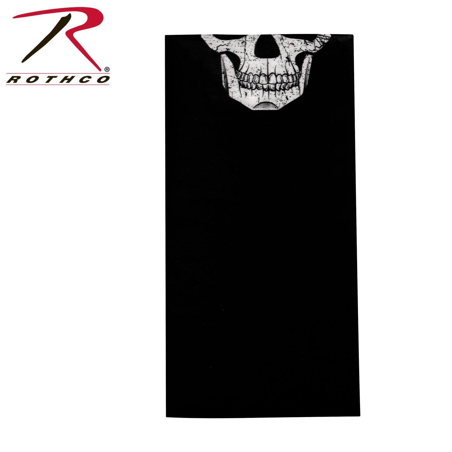 Rothco Multi-Use Neck Gaiter and Face Covering Tactical Wrap - Skull Print - Tactical Choice Plus