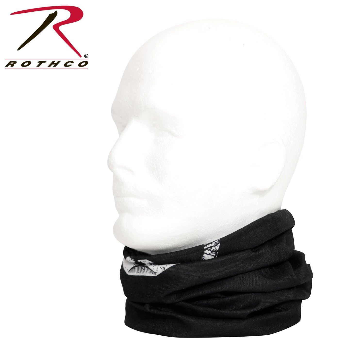 Rothco Multi-Use Neck Gaiter and Face Covering Tactical Wrap - Skull Print - Tactical Choice Plus