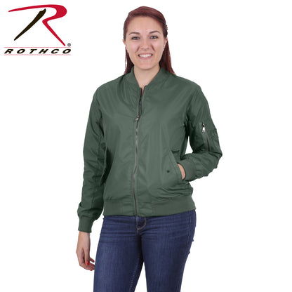 Womens Lightweight MA-1 Flight Jacket