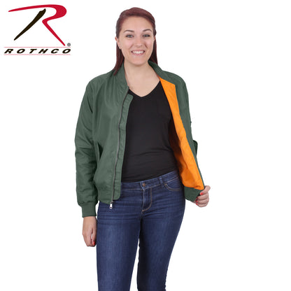 Womens Lightweight MA-1 Flight Jacket