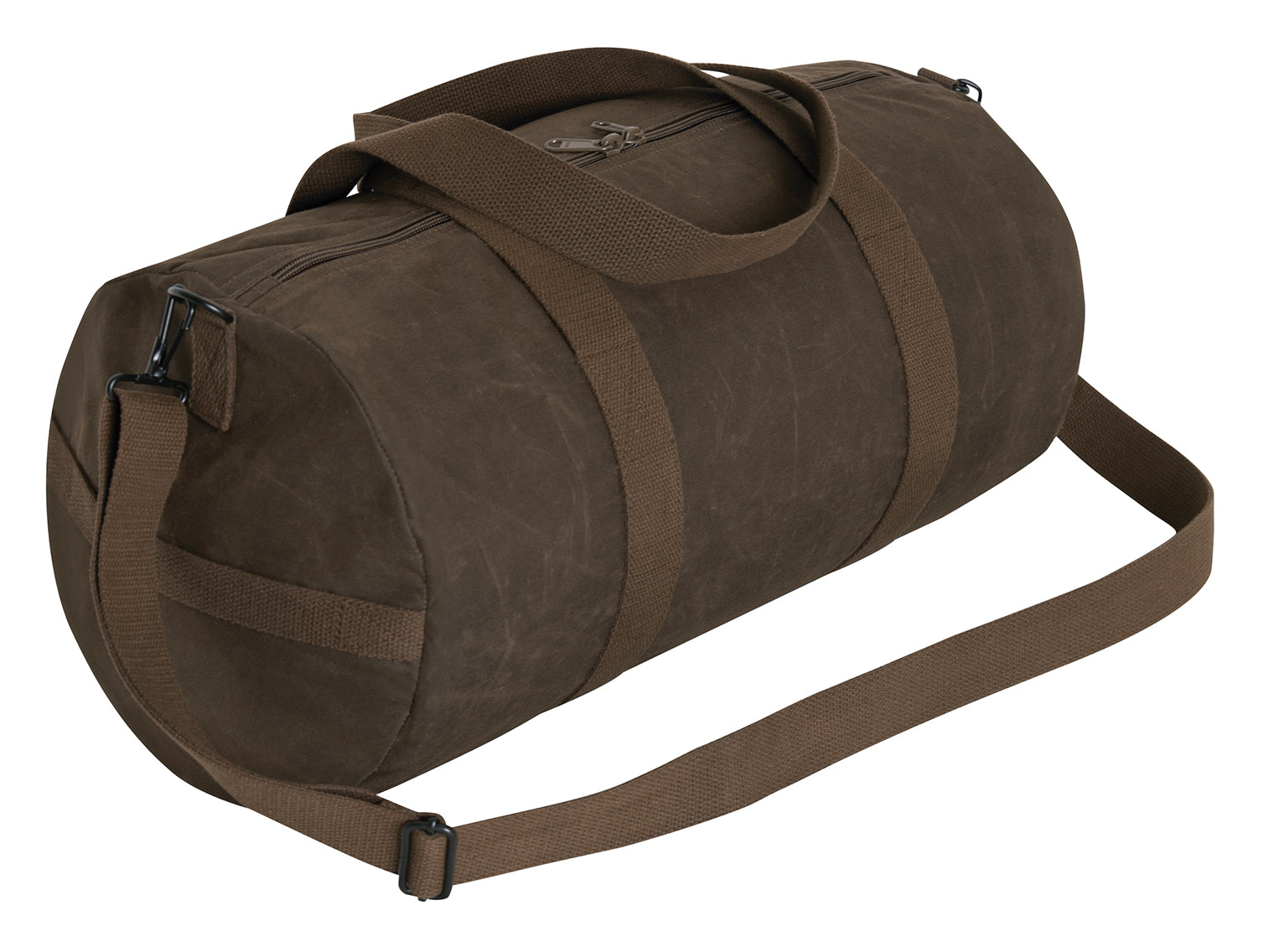 Waxed Canvas Shoulder Duffle Bag - 19 Inch - Tactical Choice Plus