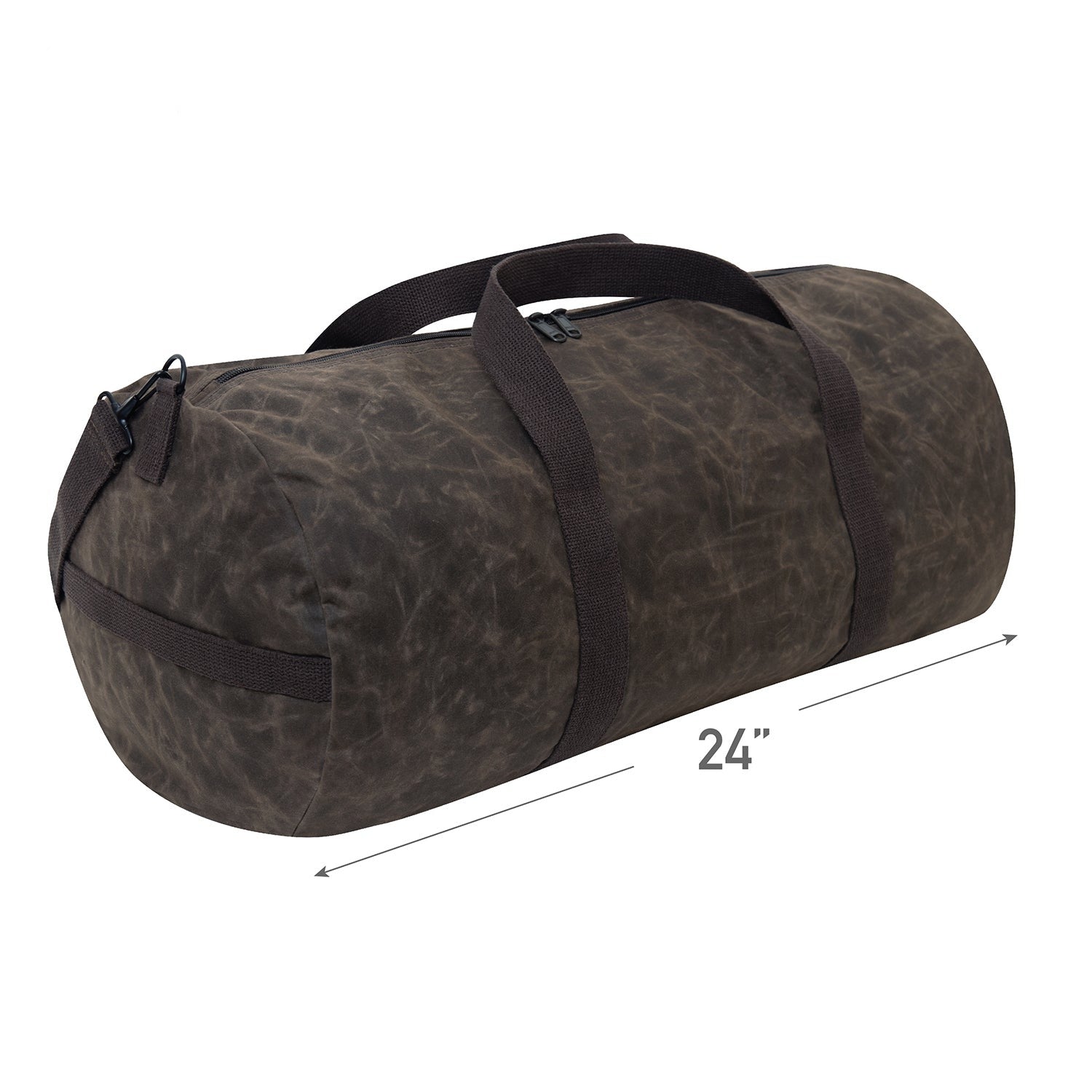 Waxed Canvas Shoulder Duffle Bag - 24 Inch - Tactical Choice Plus