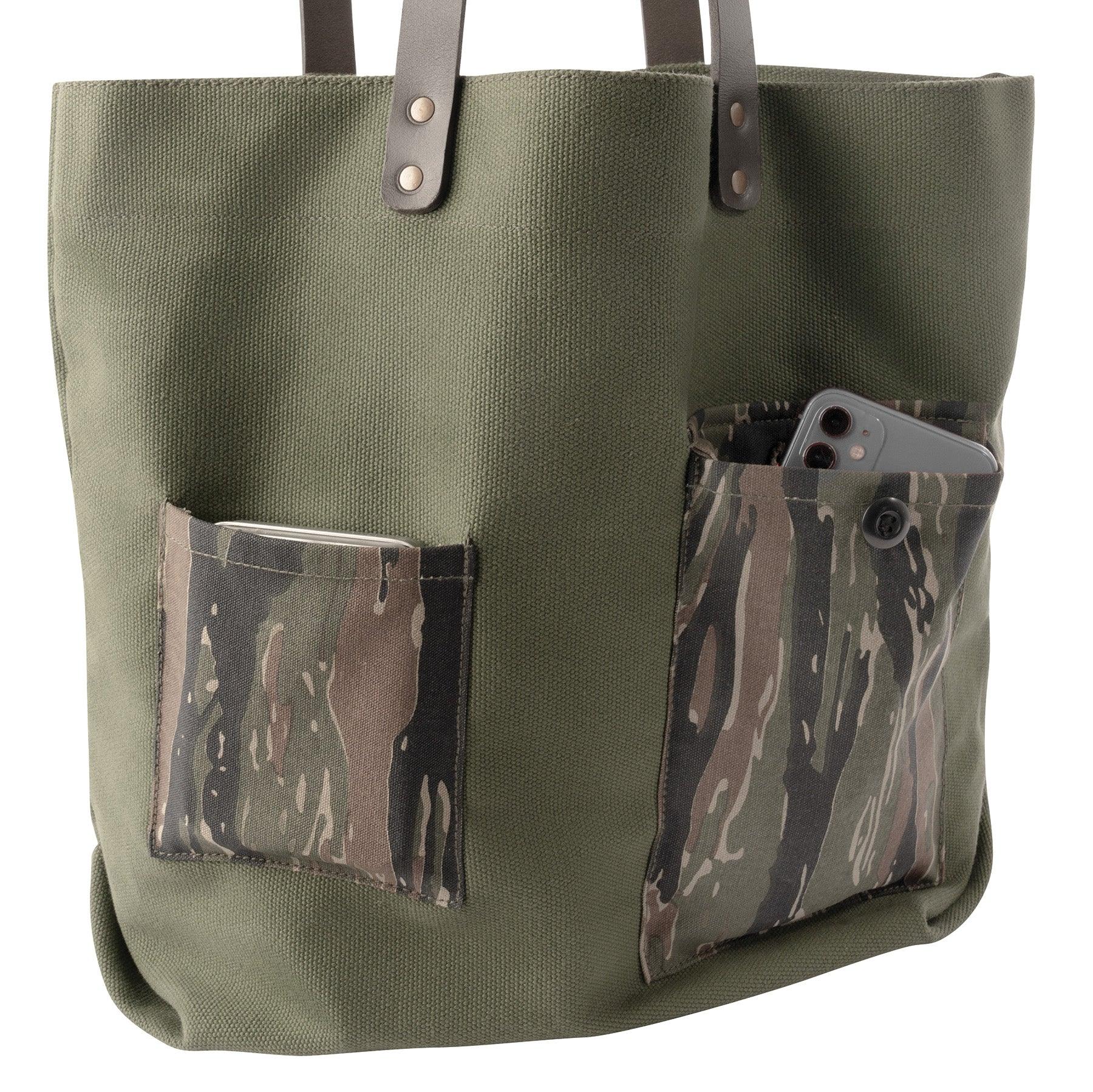 Camo Canvas Tote Bag - Tactical Choice Plus