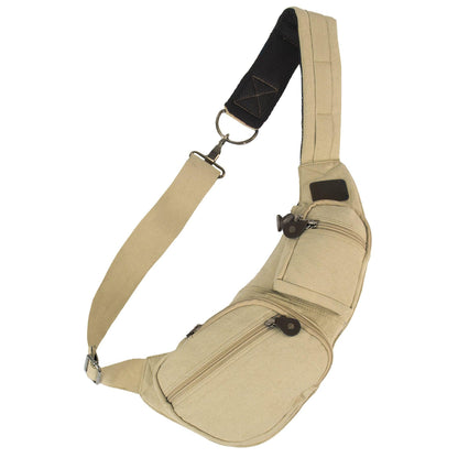Crossbody Canvas Sling Bag - Tactical Choice Plus