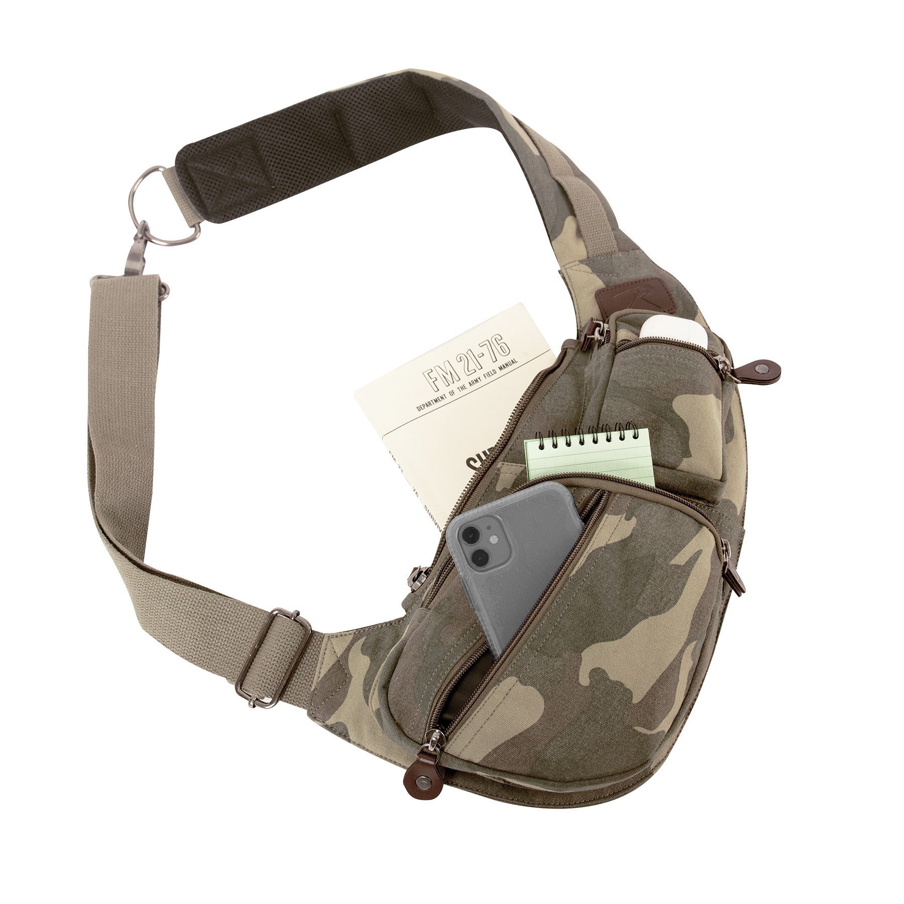 Crossbody Canvas Sling Bag - Tactical Choice Plus