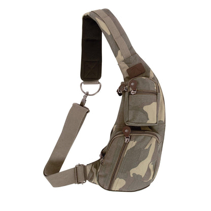 Crossbody Canvas Sling Bag - Tactical Choice Plus