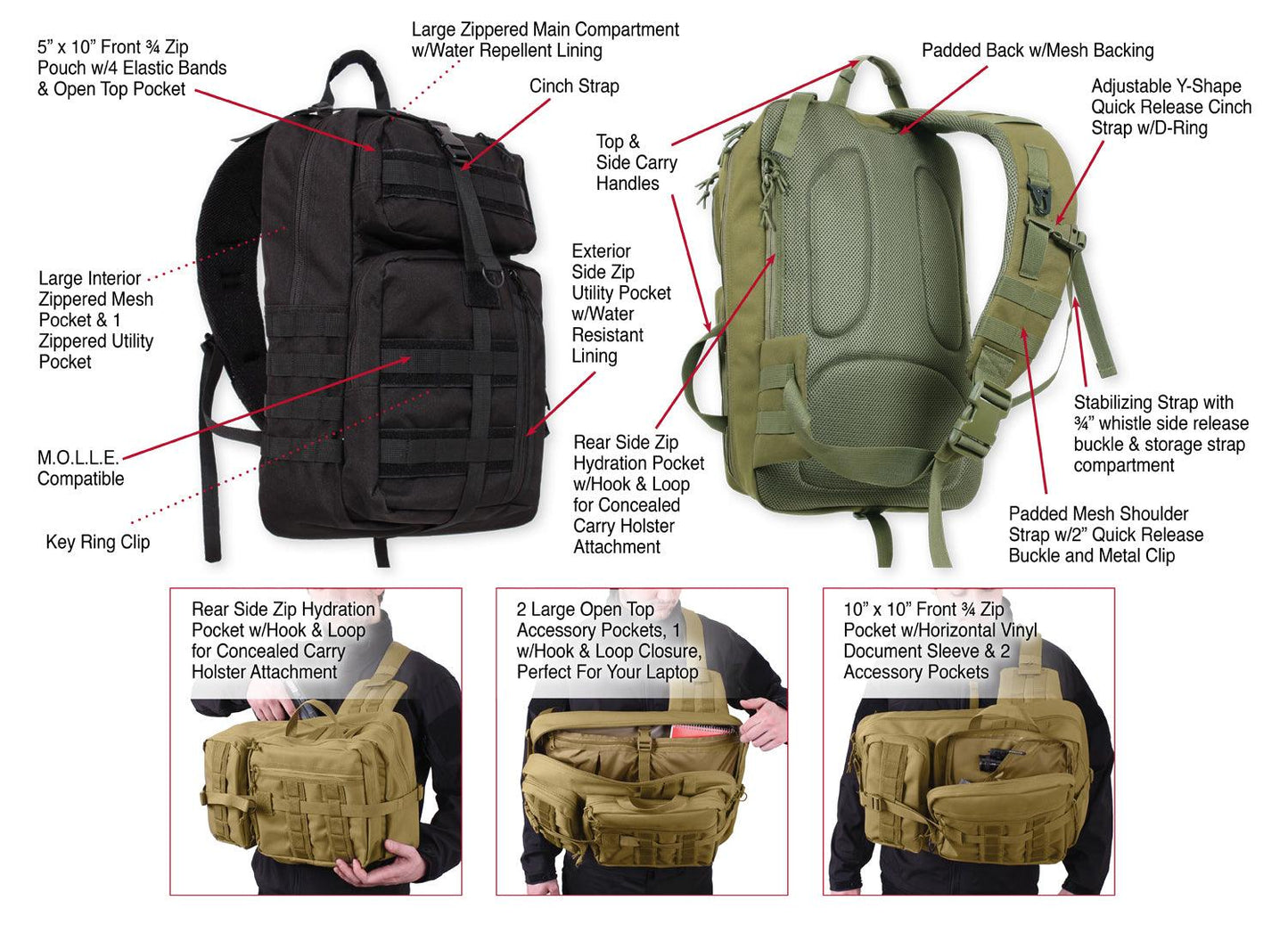 Rothco Tactisling Transport Pack - Tactical Choice Plus