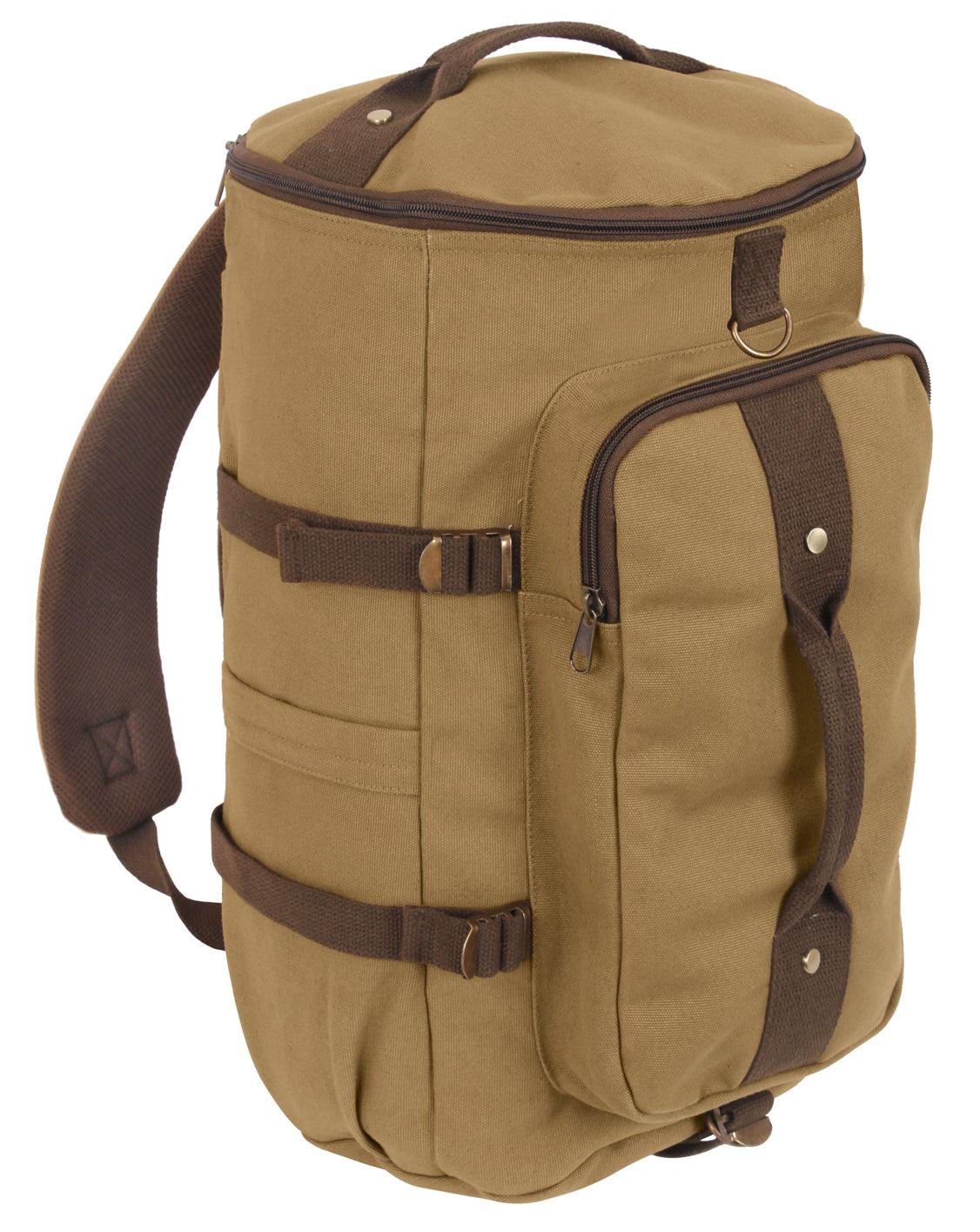 Convertible Canvas Duffle / Backpack - 19 Inches - Tactical Choice Plus