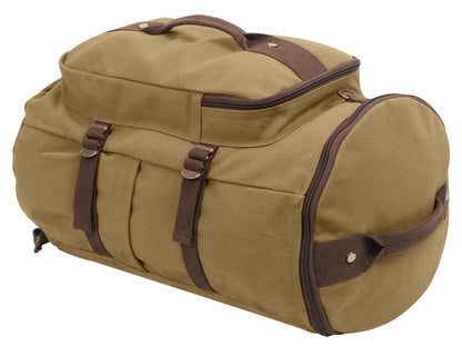 Convertible Canvas Duffle / Backpack - 19 Inches - Tactical Choice Plus