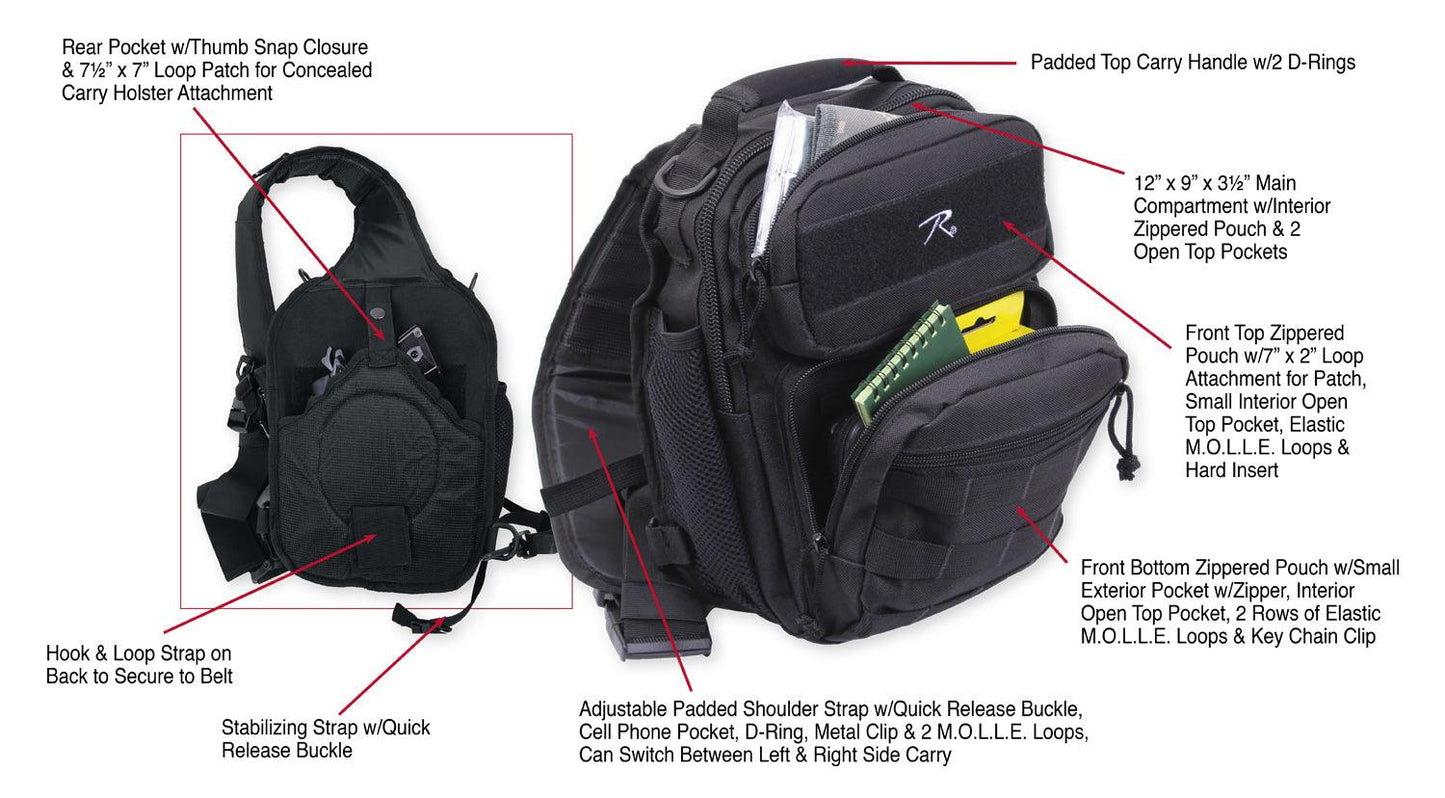 Compact Tactisling Shoulder Bag - Tactical Choice Plus