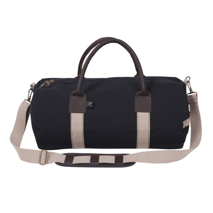 Canvas & Leather Gym Duffle Bag