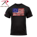Rothco Colonial Betsy Ross Flag T-Shirt - Black - Tactical Choice Plus