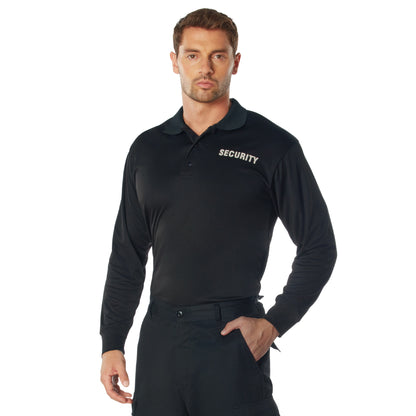 Moisture Wicking Long Sleeve Security Polo