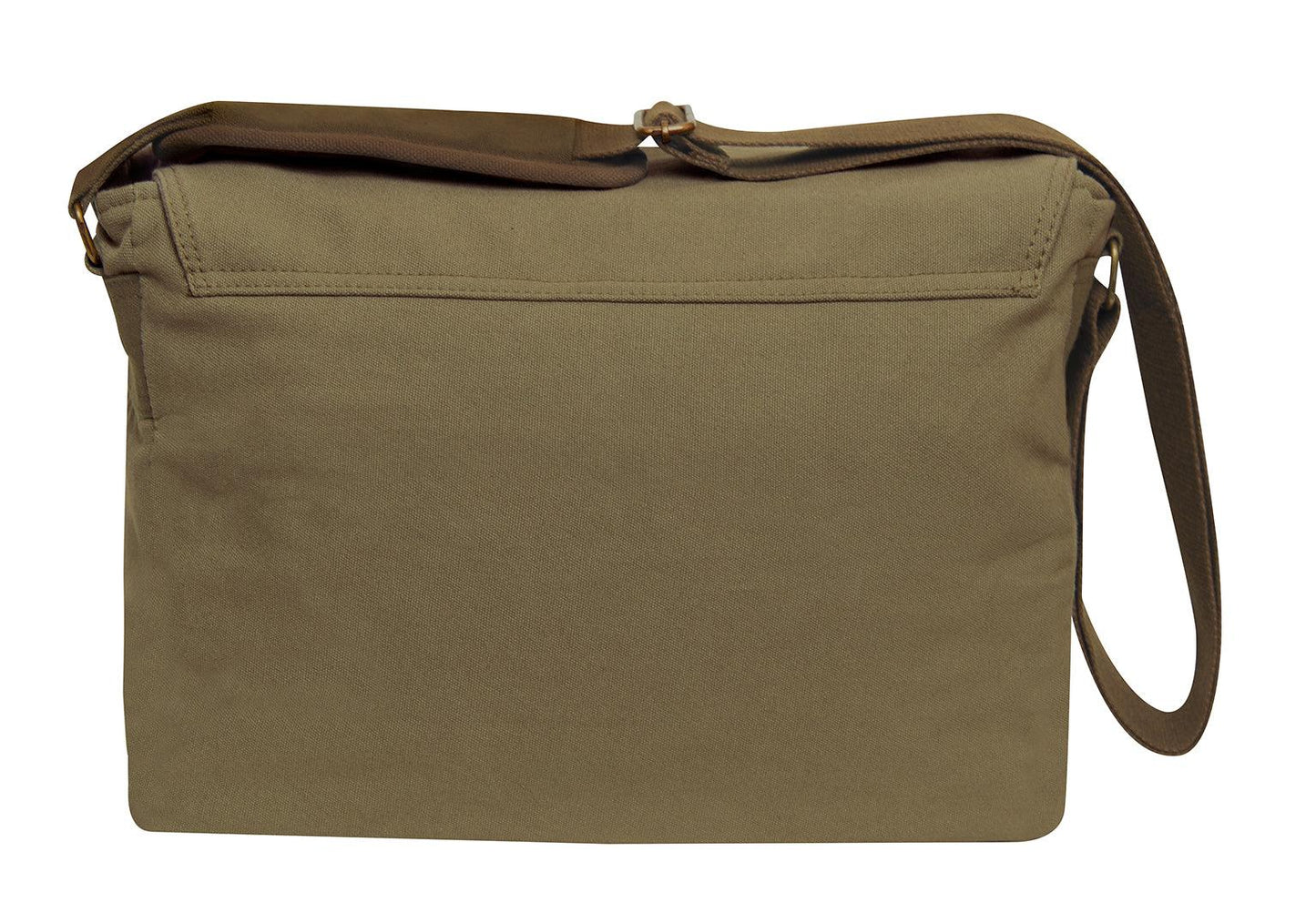 Deluxe Vintage Canvas Messenger Bag - Olive Drab - Tactical Choice Plus