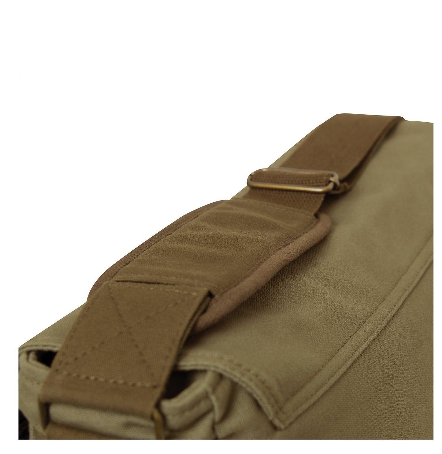 Deluxe Vintage Canvas Messenger Bag - Olive Drab - Tactical Choice Plus