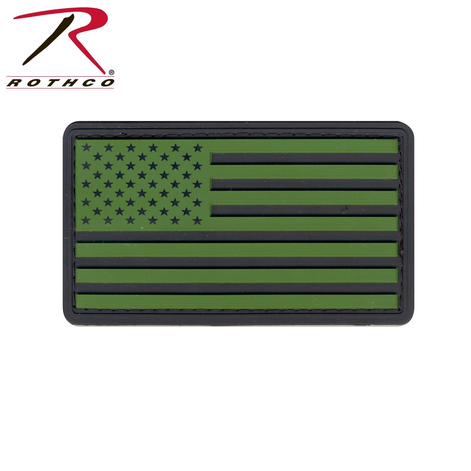 Rothco PVC US Flag Patch With Hook Back - Tactical Choice Plus