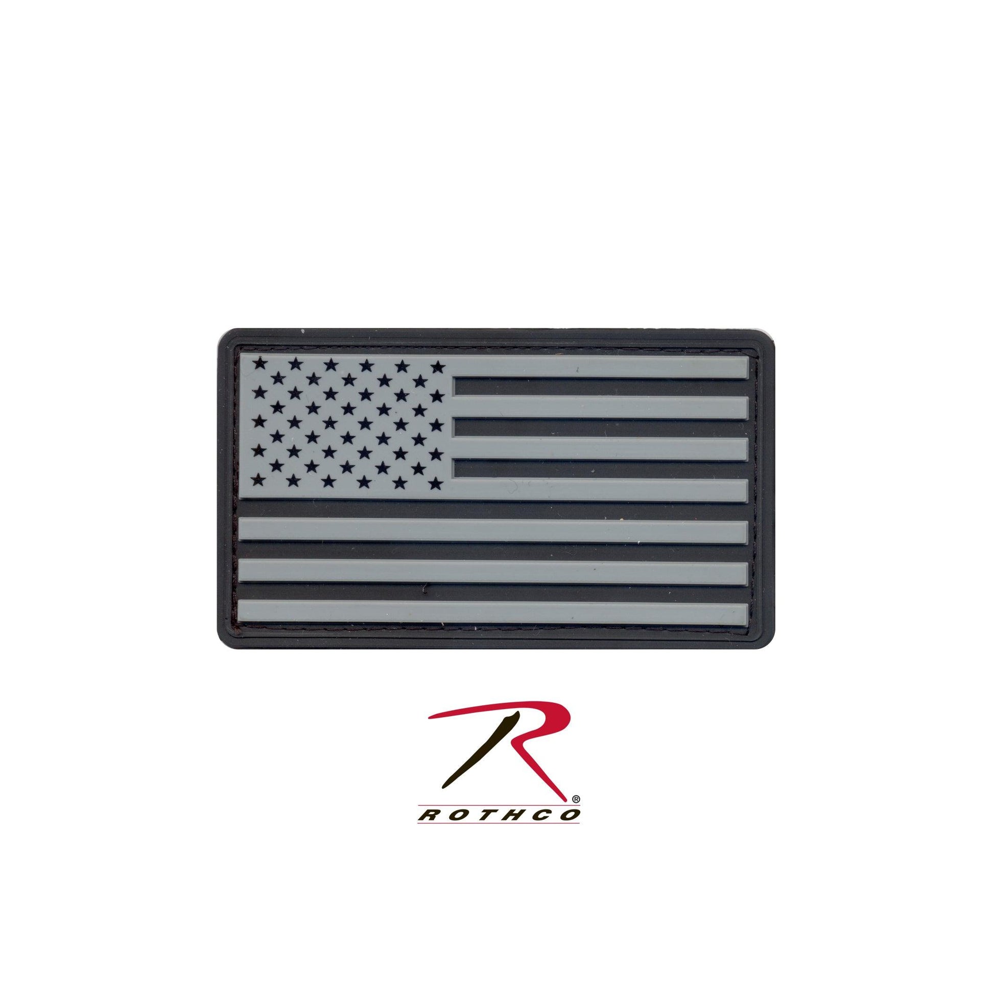 Rothco PVC US Flag Patch With Hook Back - Tactical Choice Plus