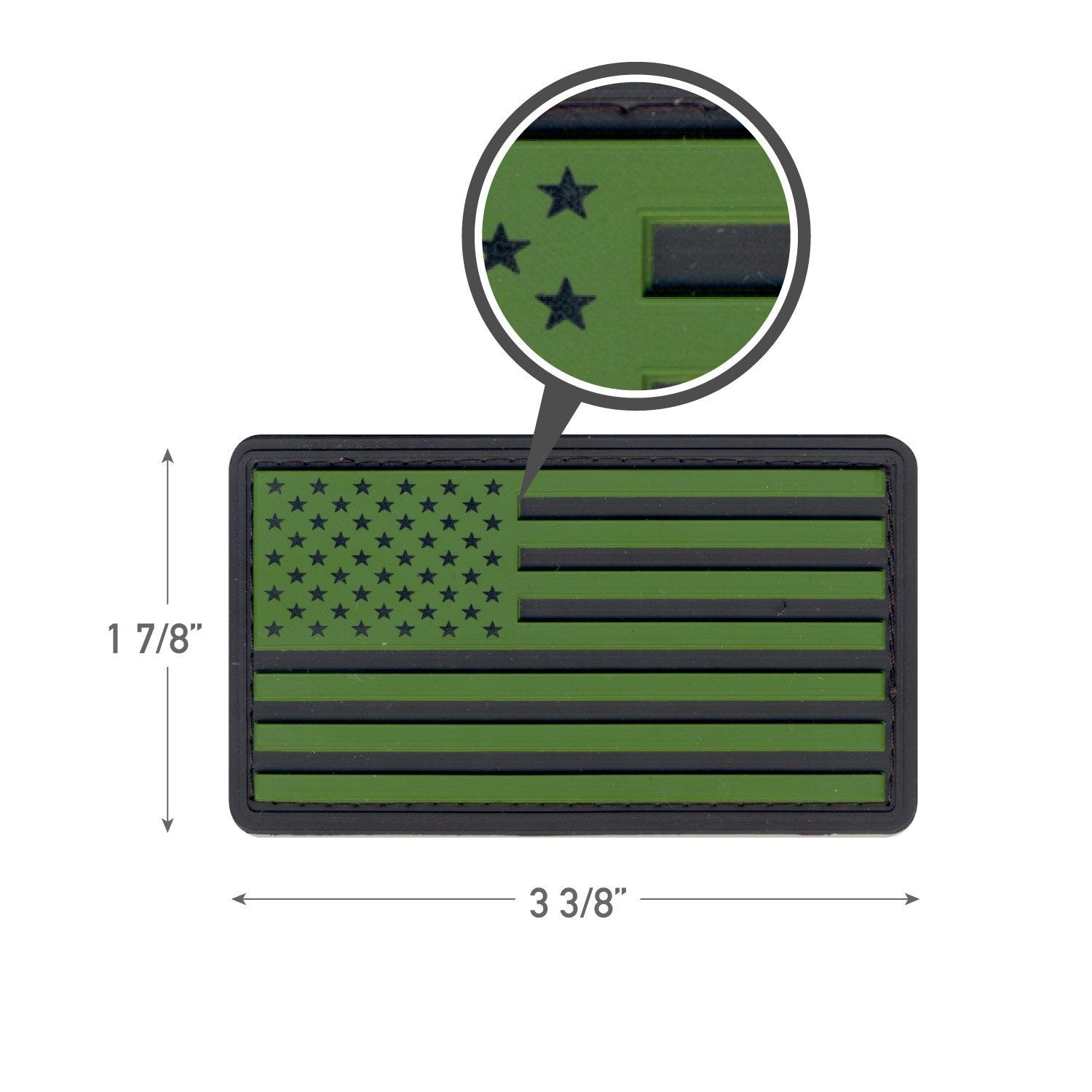 Rothco PVC US Flag Patch With Hook Back - Tactical Choice Plus