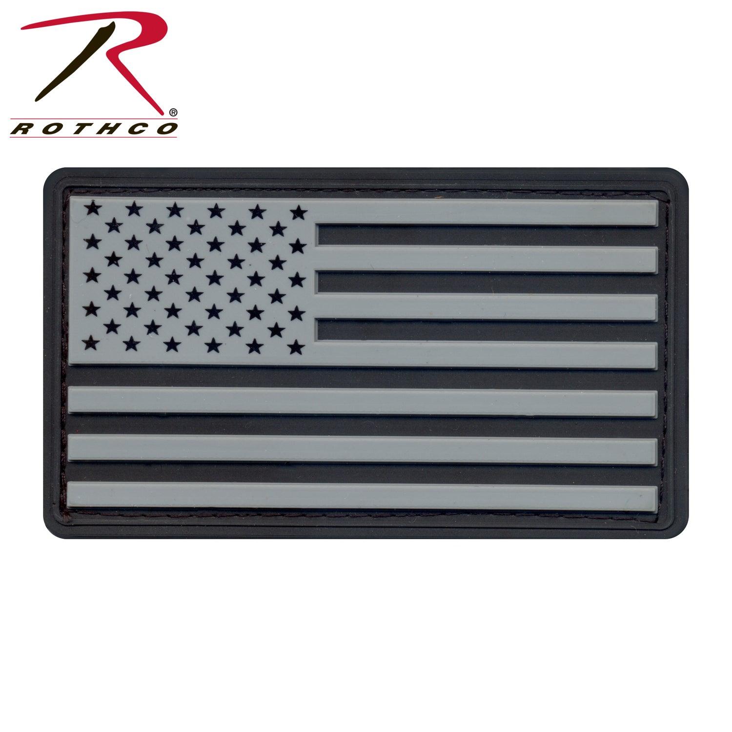 Rothco PVC US Flag Patch With Hook Back - Tactical Choice Plus