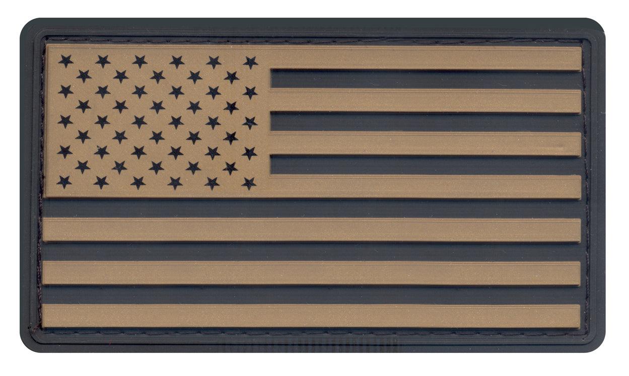 Rothco PVC US Flag Patch With Hook Back - Tactical Choice Plus