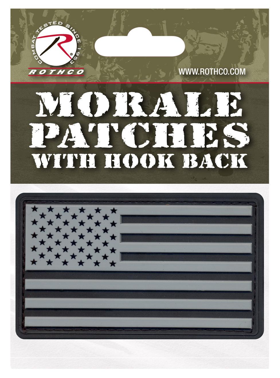 Rothco PVC US Flag Patch With Hook Back - Tactical Choice Plus