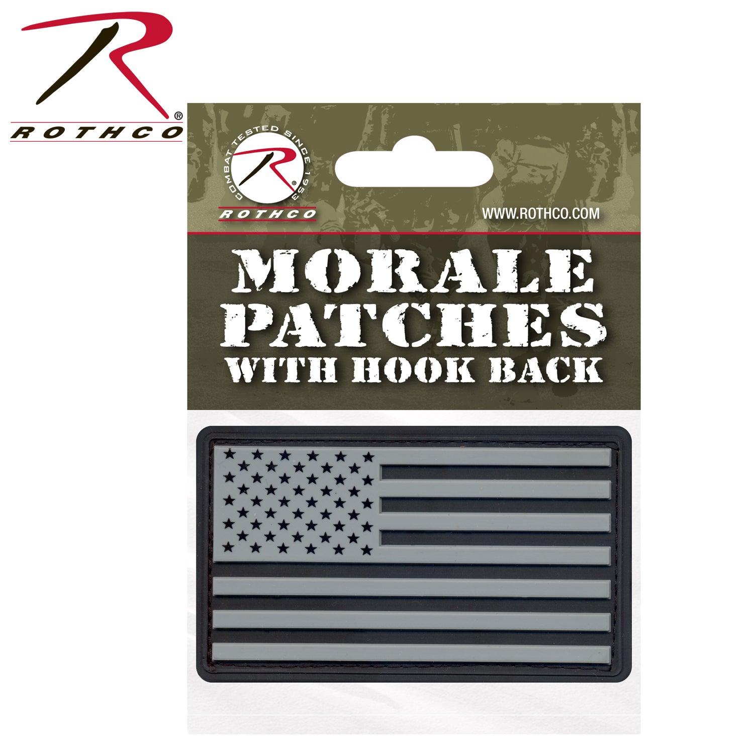 Rothco PVC US Flag Patch With Hook Back - Tactical Choice Plus