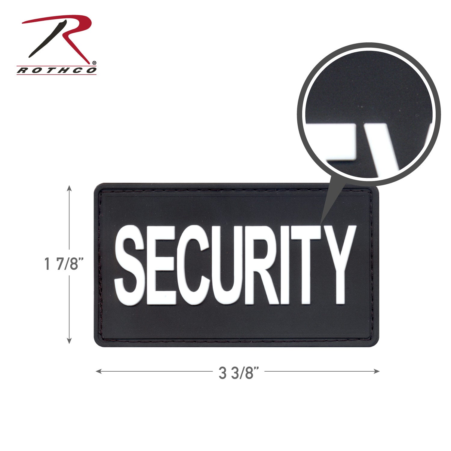 Rothco PVC Security Patch w/ Hook Back - Tactical Choice Plus