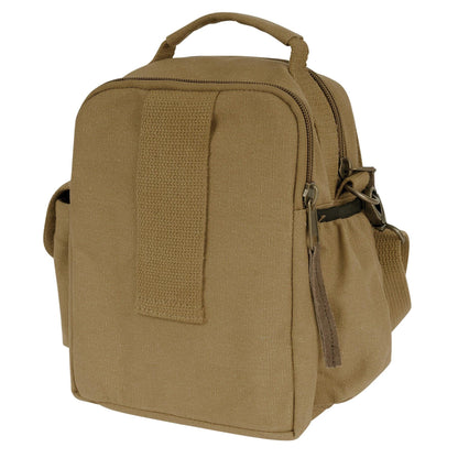 Vintage Canvas & Leather Travel Shoulder Bag - Tactical Choice Plus