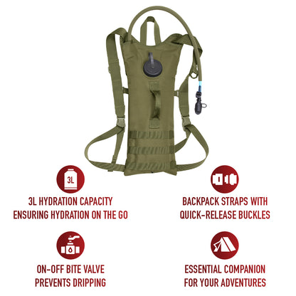 MOLLE 3 Liter Backstrap Hydration System