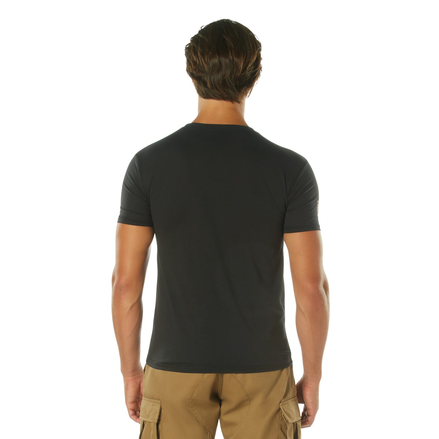 Distressed US Flag Athletic Fit T-Shirt