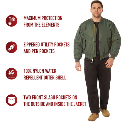 Enhanced Nylon MA-1 Flight Jacket