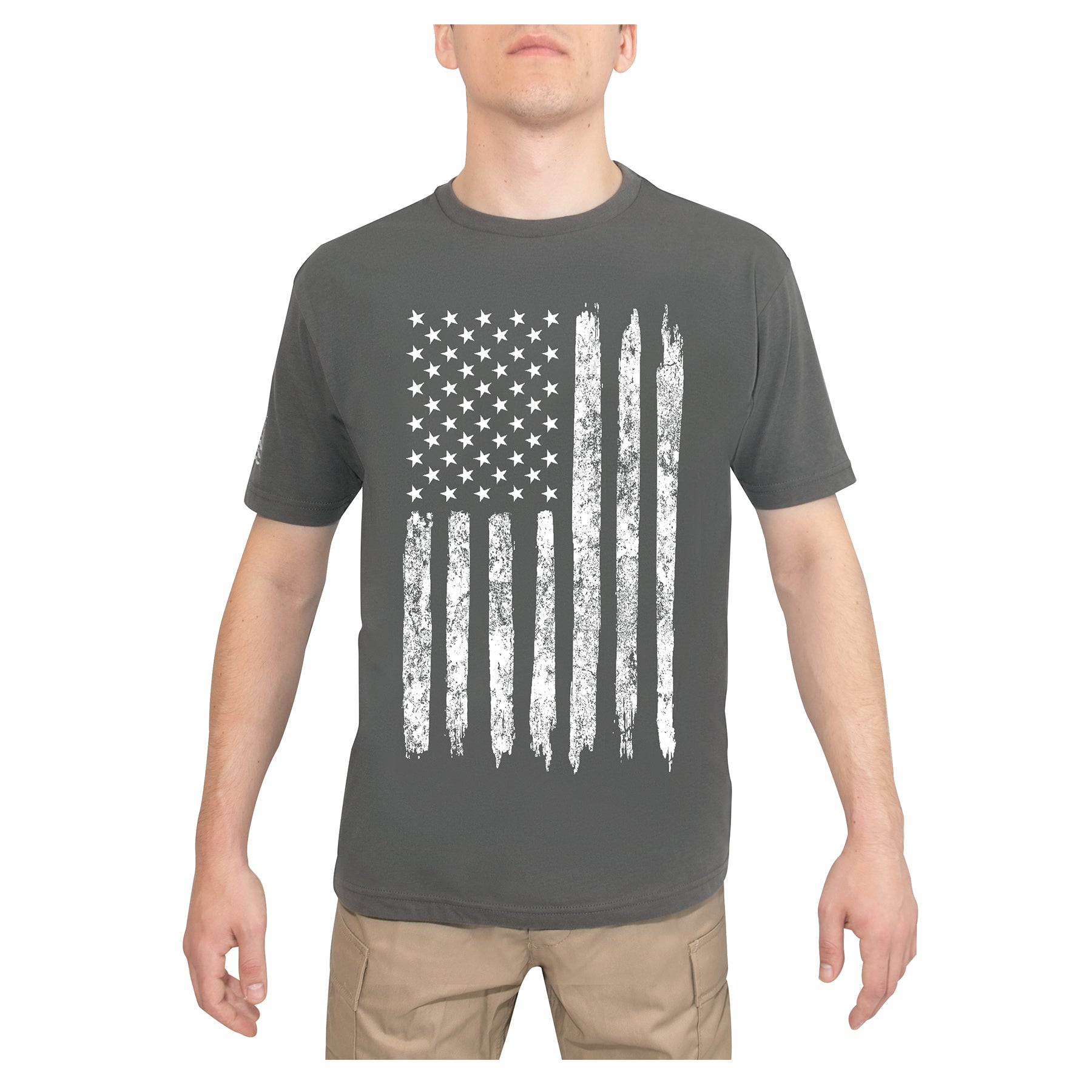 Rothco Distressed US Flag Athletic Fit T-Shirt - Tactical Choice Plus